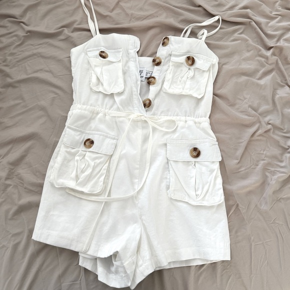 Princess Polly Pants - Princess Polly white romper